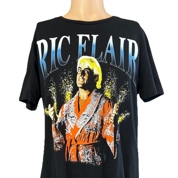 NEW WWE Legends Ripple Function Nature Boy Ric Flair Black Shirt Size Large Wooo - Picture 1 of 11
